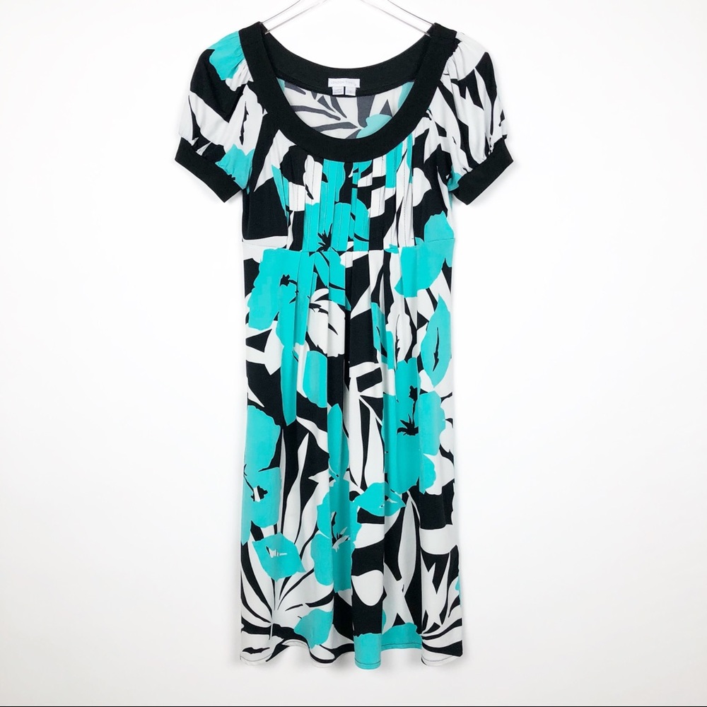 London Times Floral Babydoll Dress